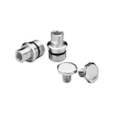 Custom Chrome Fork Tube Caps Chrome Fit For Harley Softail Dyna Wide Glide 4-speed FXWG 80-13